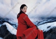 王沂東油畫_挎籃子的紅衣新娘_高清大圖下載