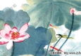 張大千_荷花嘉藕圖_六十六年丁巳夏日_國畫高清大圖下載