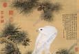 郎世寧_白鷹圖_高清大圖下載