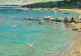 艾中信油畫_海鷗_高清大圖下載