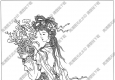 古代女子白描線稿61高清圖片下載