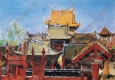 費(fèi)以復(fù)油畫 寺院 高清大圖下載