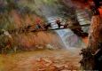 劉國樞油畫作品_飛奪瀘定橋_高清大圖下載