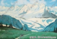 全山石油畫(huà) 天山 高清大圖下載