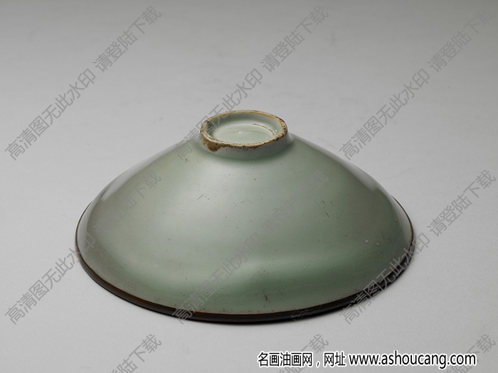 宋-元 龍泉窯青瓷撇口盞 高清大圖下載