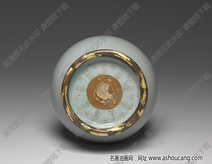 北宋 汝窯青瓷膽瓶 高清大圖下載
