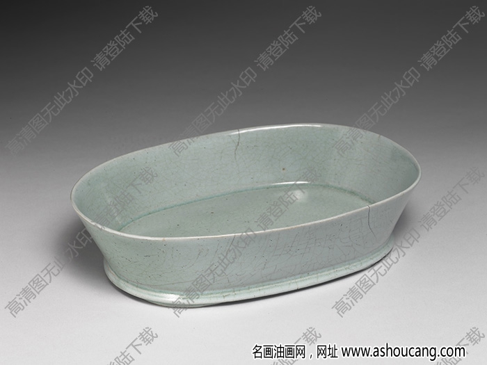 北宋 汝窯青瓷水仙盆 高清大圖下載