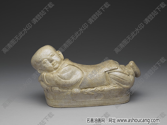 北宋 定窯型嬰兒枕 高清大圖下載