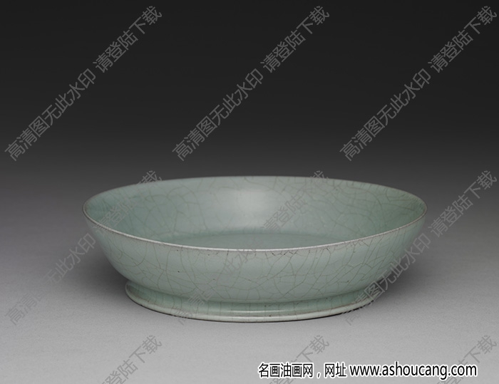 北宋 汝窯青瓷盤 高清大圖下載