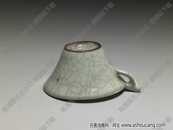元 青瓷單把杯 高清大圖下載