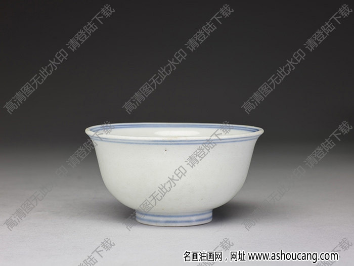 明宣德 青花「壇」盞 高清大圖下載