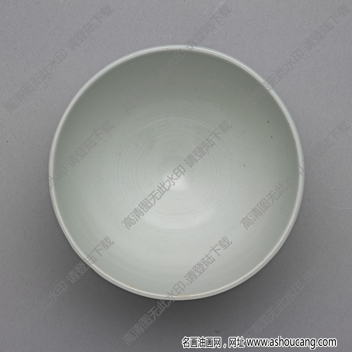 明宣德 甜白暗花蓮瓣紋蓮子茶鐘 高清大圖下載