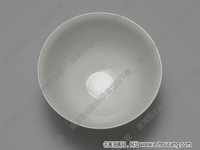 明永樂 甜白暗花雙龍紋茶鐘 高清大圖下載