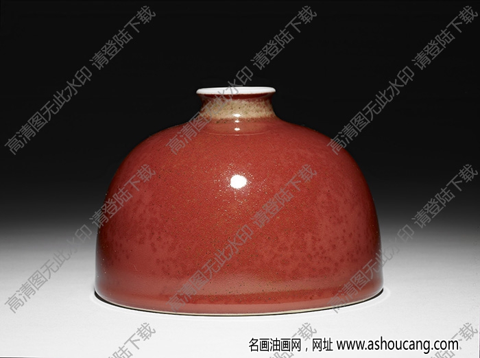 清康熙 豇豆紅釉太白尊 高清大圖下載