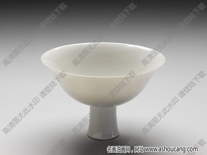 明永樂 甜白云龍紋高足碗 高清大圖下載