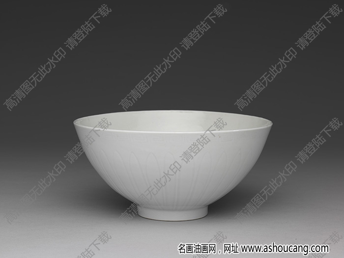 明永樂(lè) 甜白四季花卉紋蓮子碗 高清大圖下載
