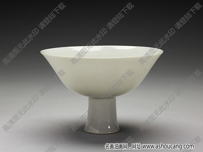 明永樂(lè) 甜白五龍紋高足碗 高清大圖下載