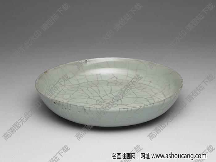南宋 官窯青瓷圓洗 高清大圖下載