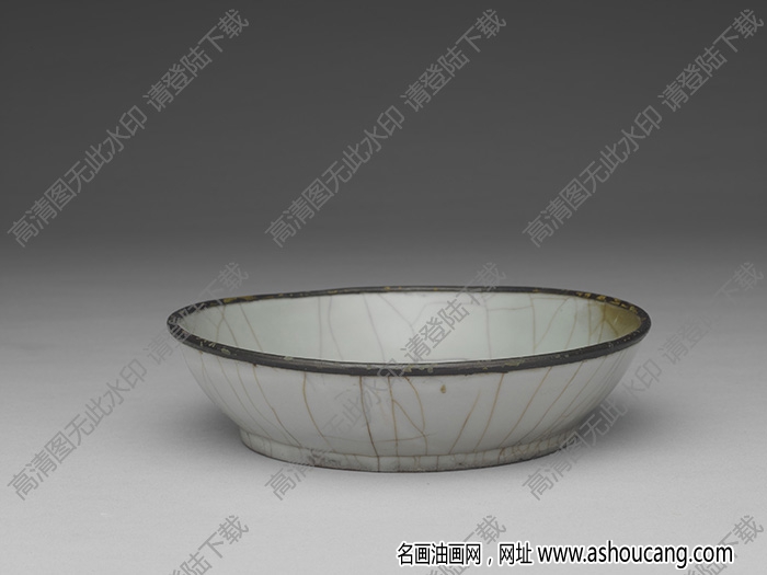 南宋 官窯青瓷盤 高清大圖下載