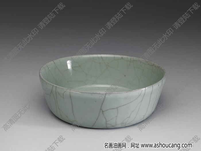 南宋 官窯青瓷圓洗 高清大圖下載