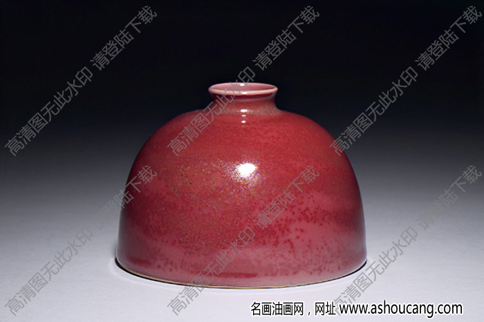 清康熙 豇豆紅釉太白尊 高清大圖下載