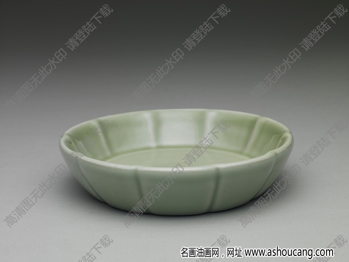 清康熙 青釉筆洗 高清大圖下載