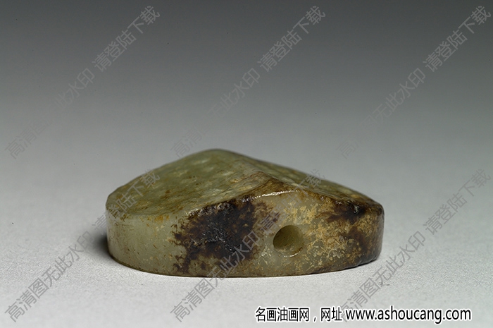 戰(zhàn)國(guó) 橢圓形玉飾 高清大圖下載