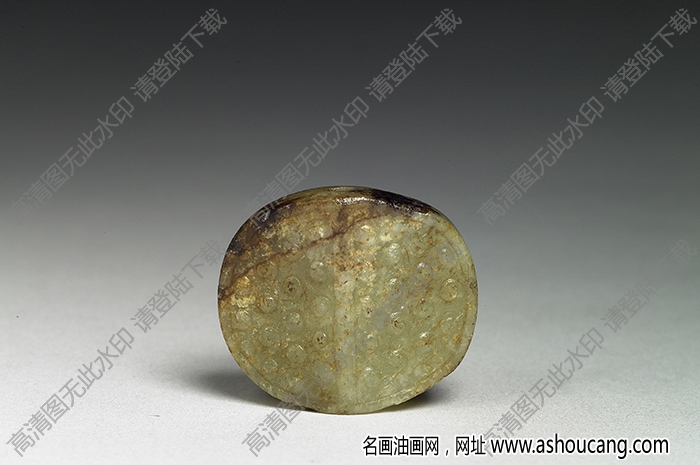 戰(zhàn)國(guó) 橢圓形玉飾 高清大圖下載