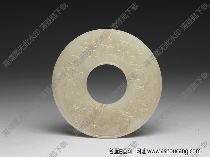 漢代 玉鳳紋璧 高清大圖下載