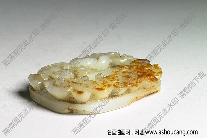 元代 白玉帶扣 高清大圖下載
