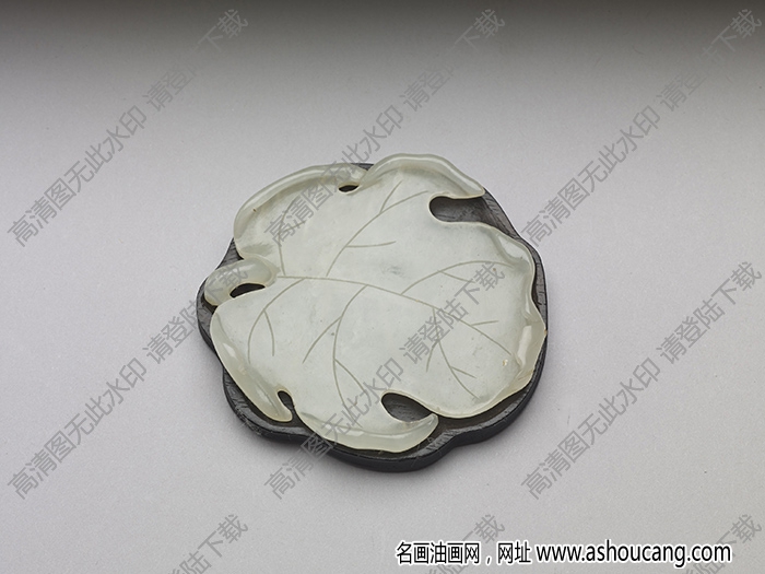 明代 白玉葉式筆覘 高清大圖下載