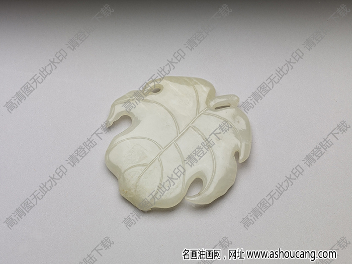 明代 白玉葉式筆覘 高清大圖下載