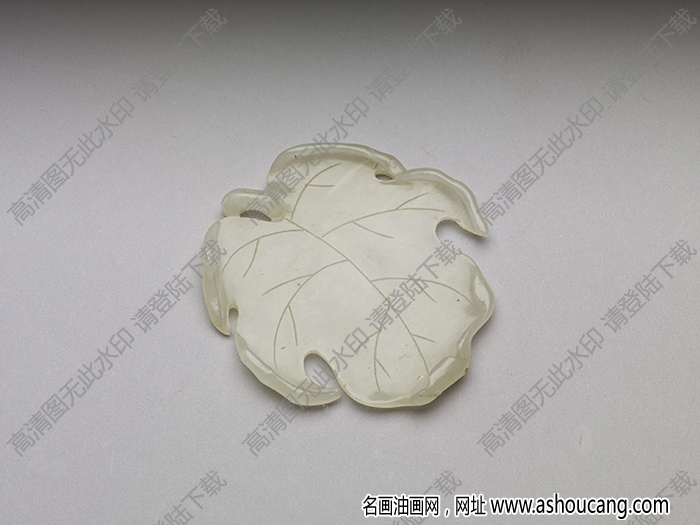 明代 白玉葉式筆覘 高清大圖下載
