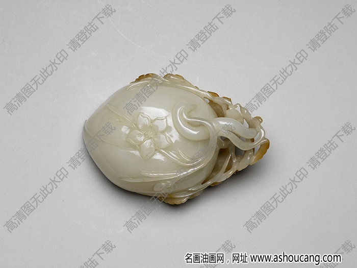 明代 玉桃形水盛 高清大圖下載