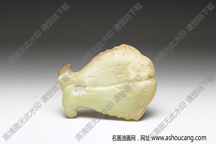 明代 黃玉雙魚佩 高清大圖下載