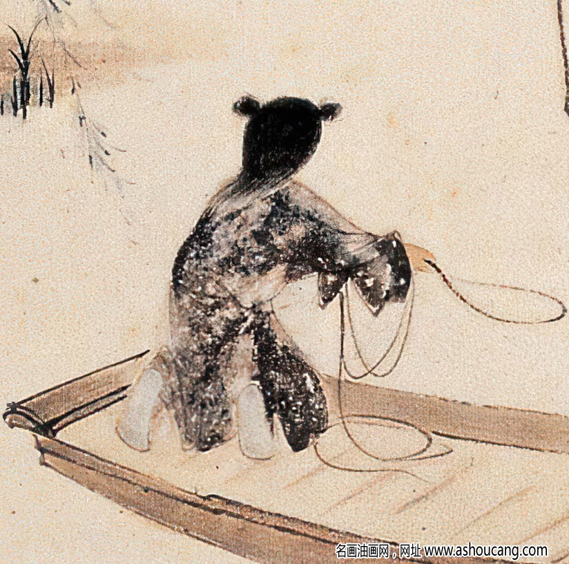 張大千國畫作品_山水人物_趙松雪書歸去來辭_高清大圖下載