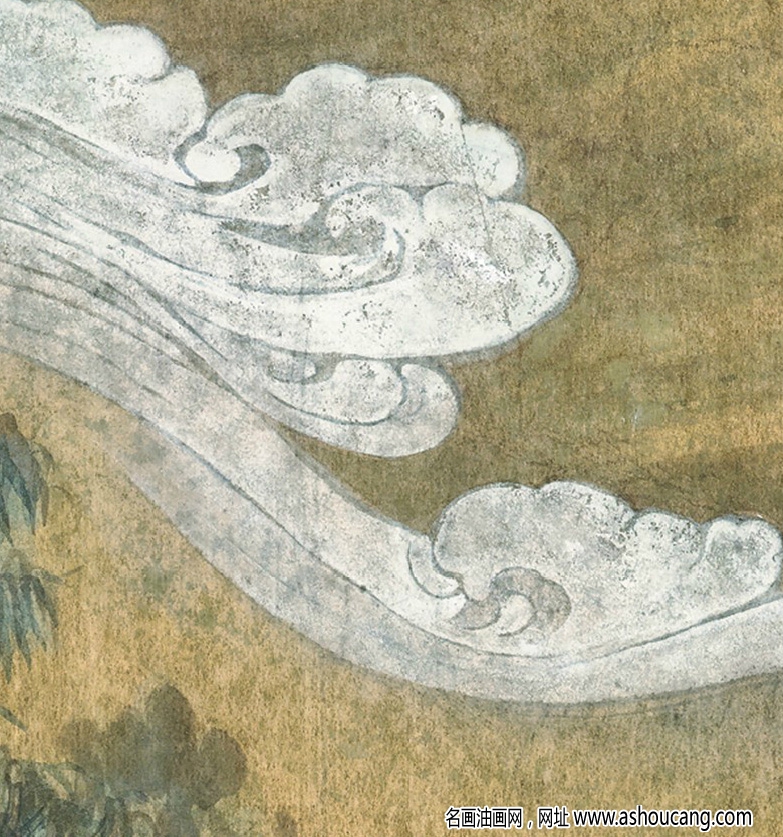 張大千作品_山水畫_壬辰七夕后一日作_高清國畫下載