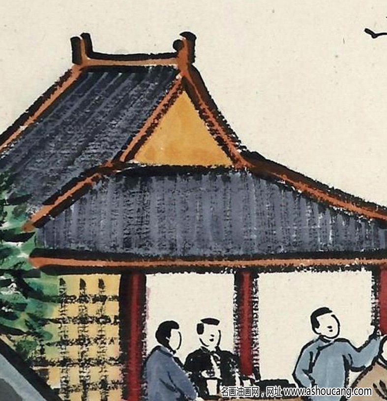 豐子愷 名畫《想得故園今夜月 幾人相憶在江樓》高清大圖下載 ...