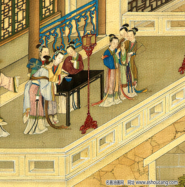 清畫院 十二月月令圖07七月 高清大圖下載