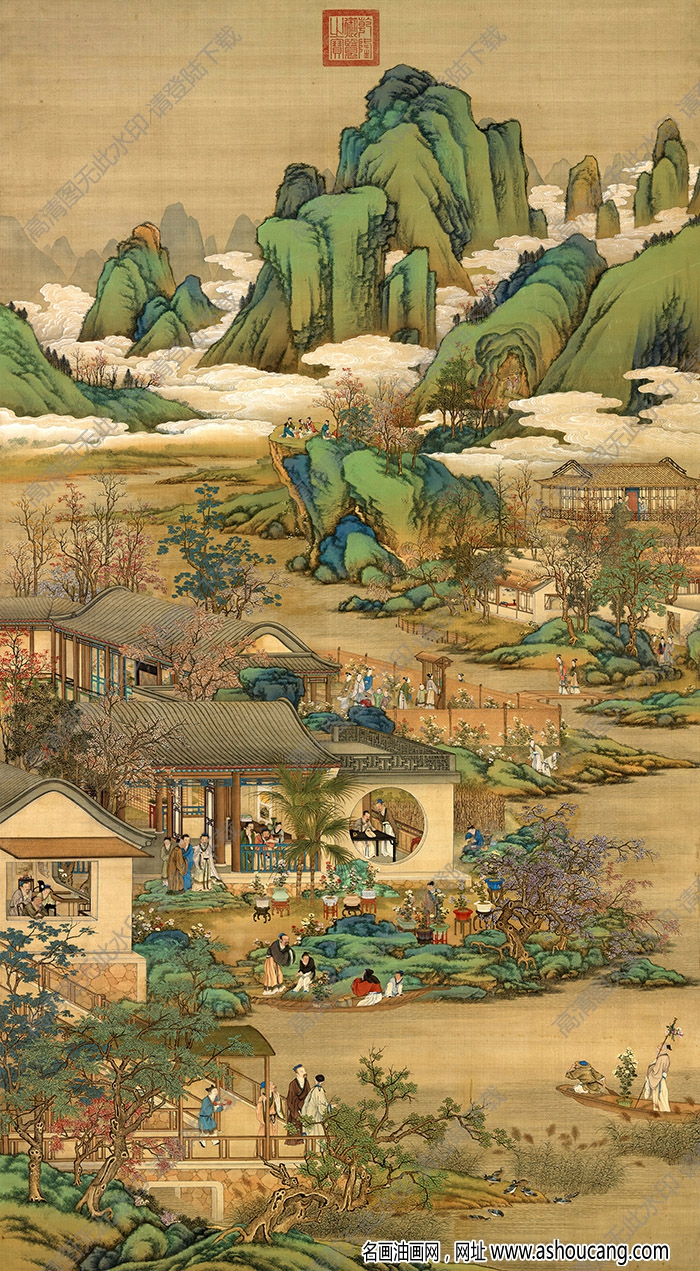清畫院 十二月月令圖09九月 高清大圖下載