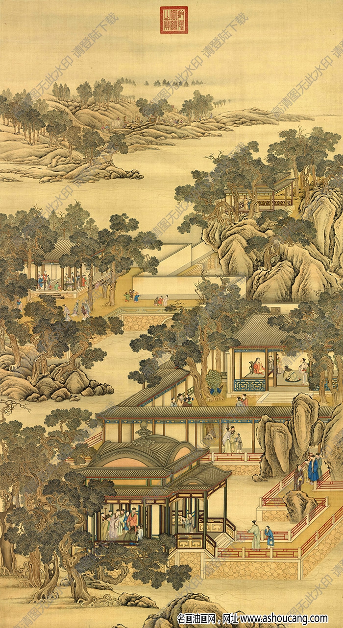 清畫院 十二月月令圖11十一月 高清大圖下載